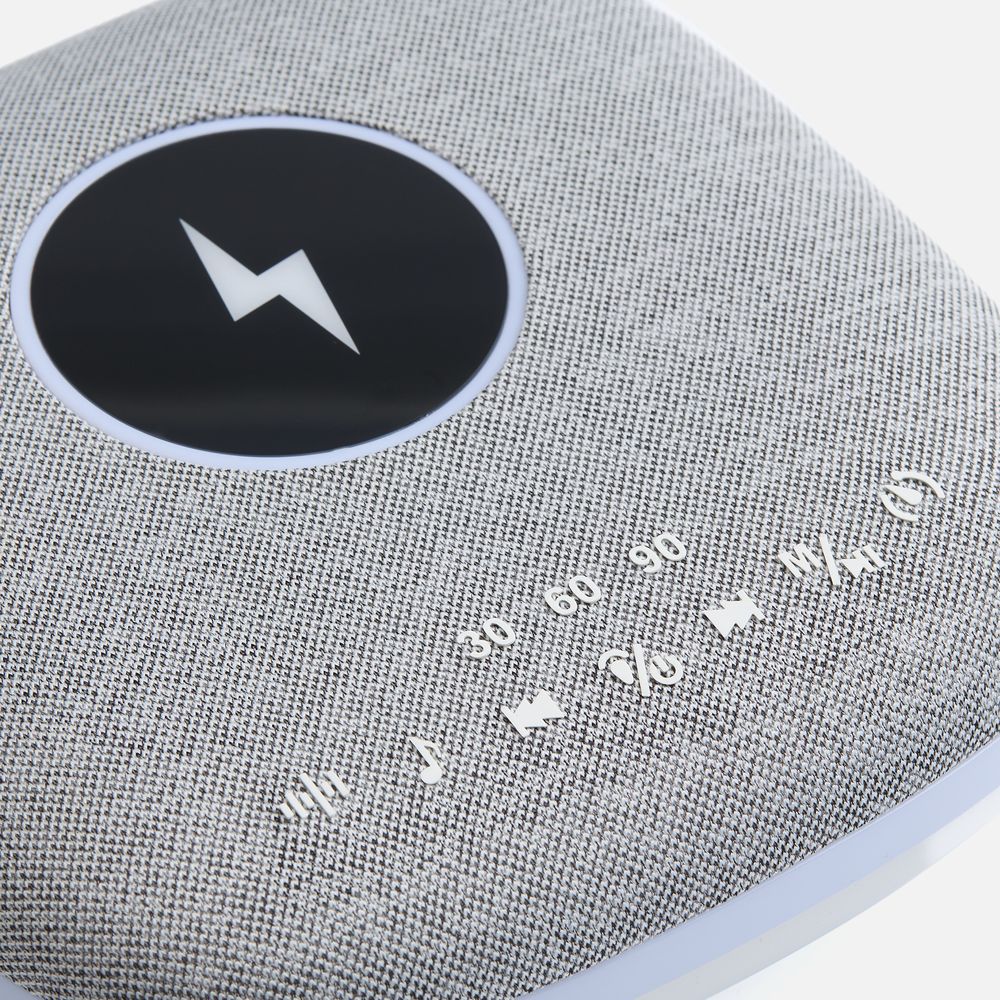 Bluetooth-колонка с беспроводной зарядкой и подсветкой Terrafonic, серая-6