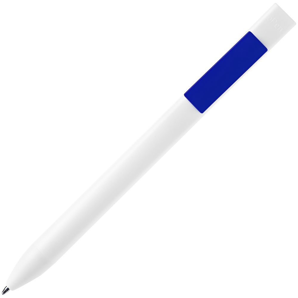 Ручка шариковая Swiper SQ, белая с синим-2
