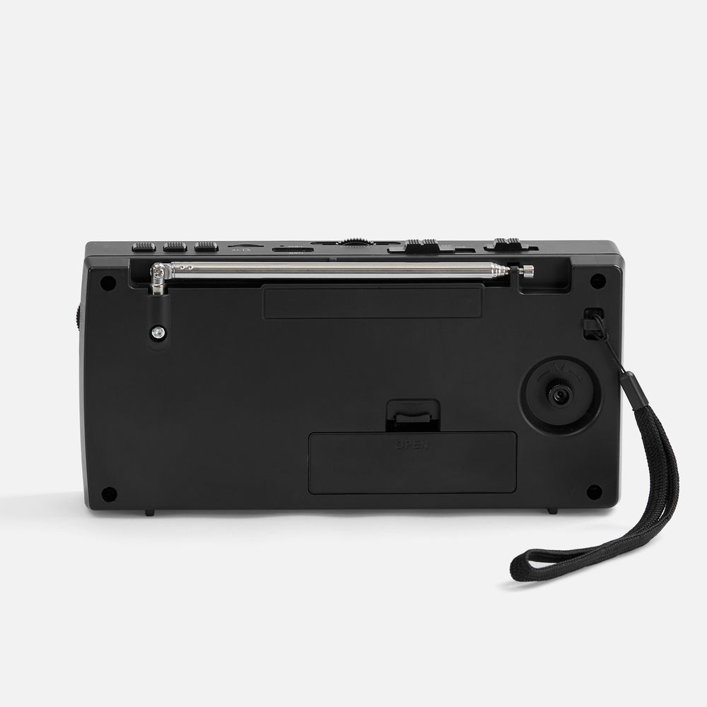 Bluetooth-колонка с радио Comradio, черная-5
