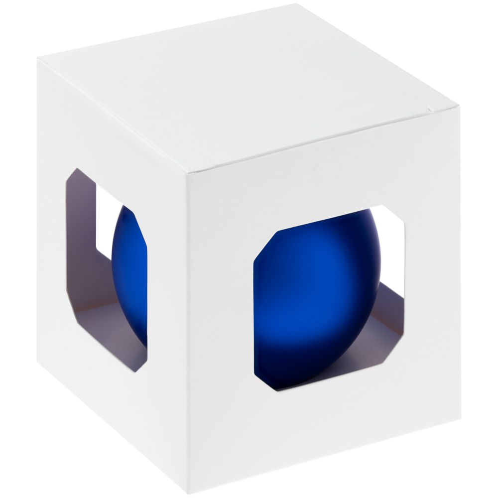 Оформительский шар Finery, 8 см, матовый синий-2