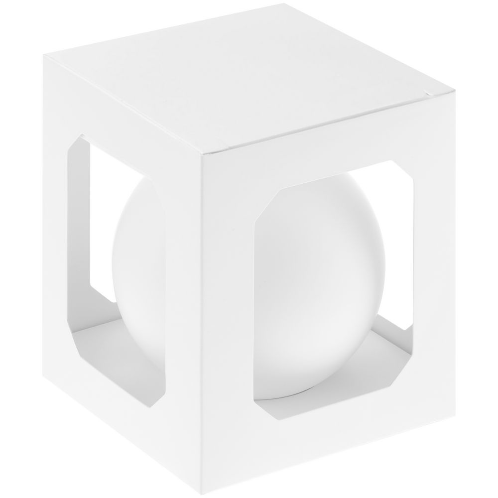 Оформительский шар Finery, 10 см, матовый белый-2