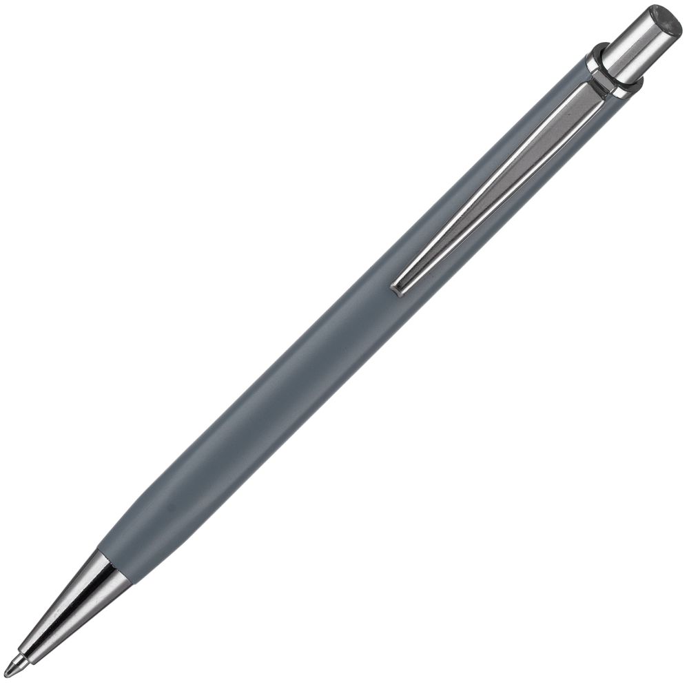 Ручка шариковая Konvent, матовая, серая-2