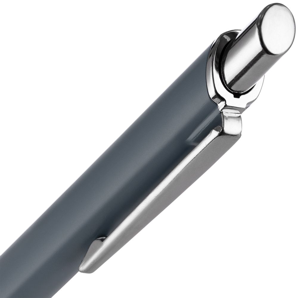 Ручка шариковая Konvent, матовая, серая-4