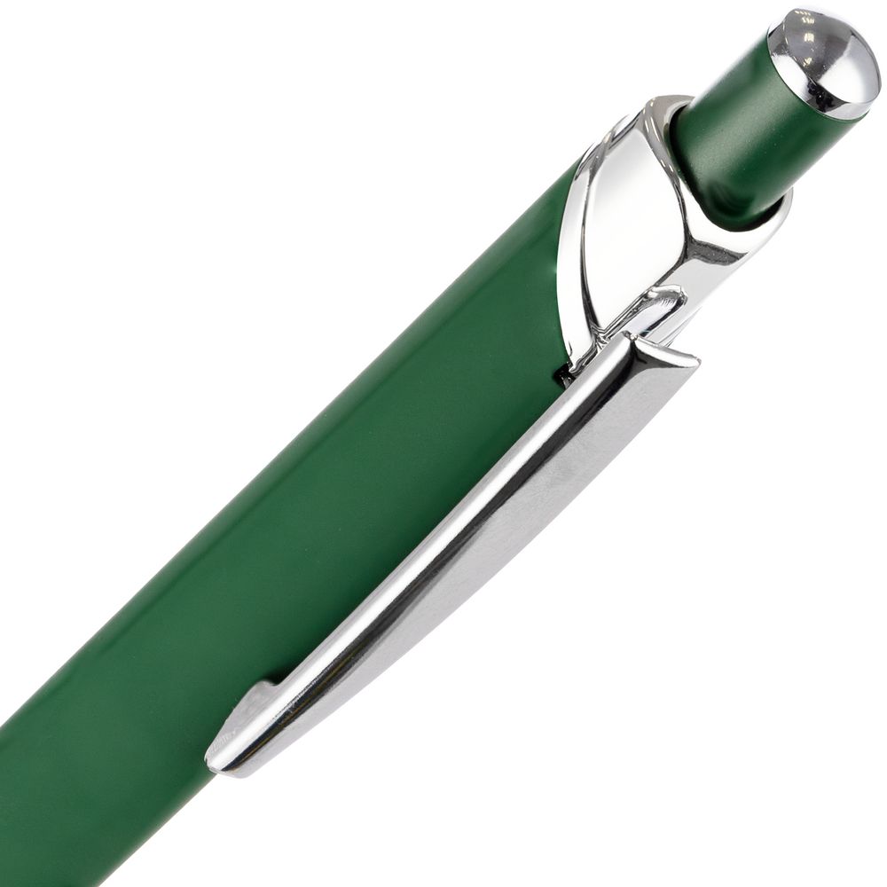 Ручка шариковая Chromos Soft Touch, зеленая-4