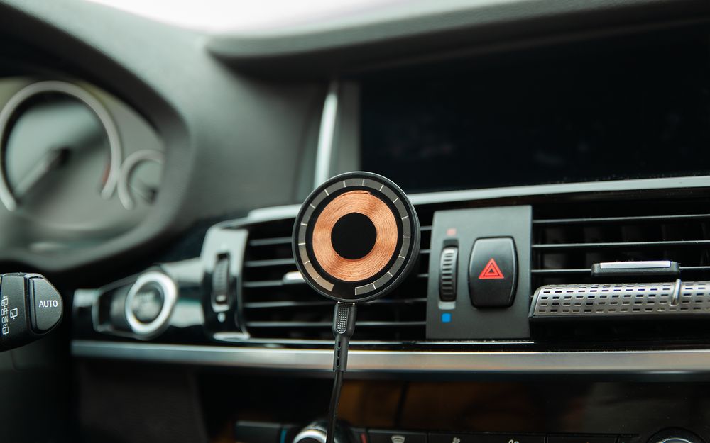 Держатель для смартфона Cooper Auto Wireless с беспроводной зарядкой, черный-8