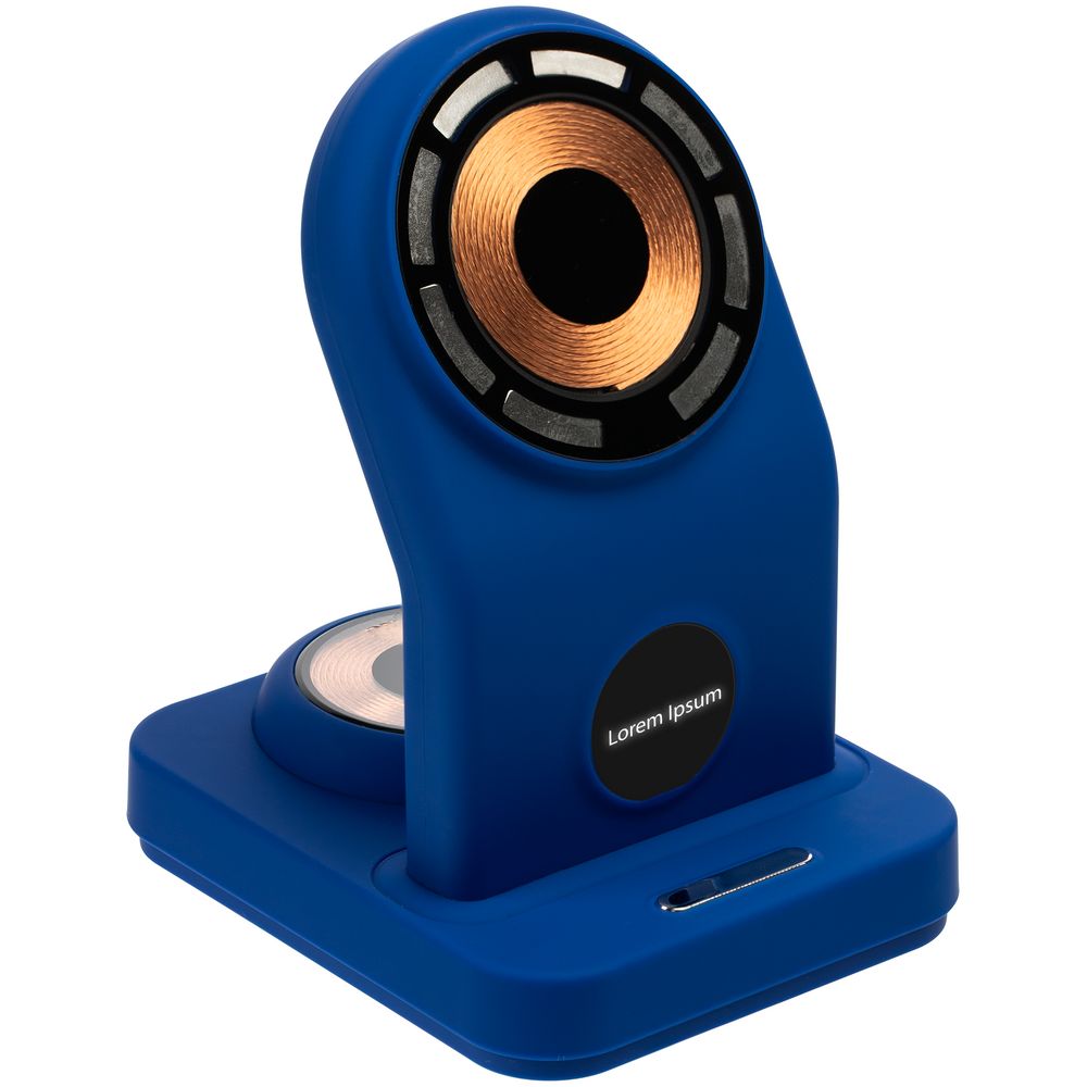 Зарядная станция с подсветкой Cooper Duo, синяя-2