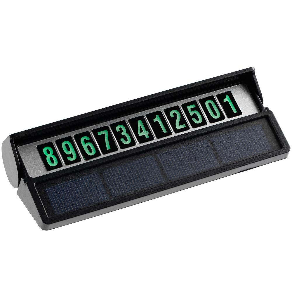 Парковочная визитка Litera Solar, черная-2