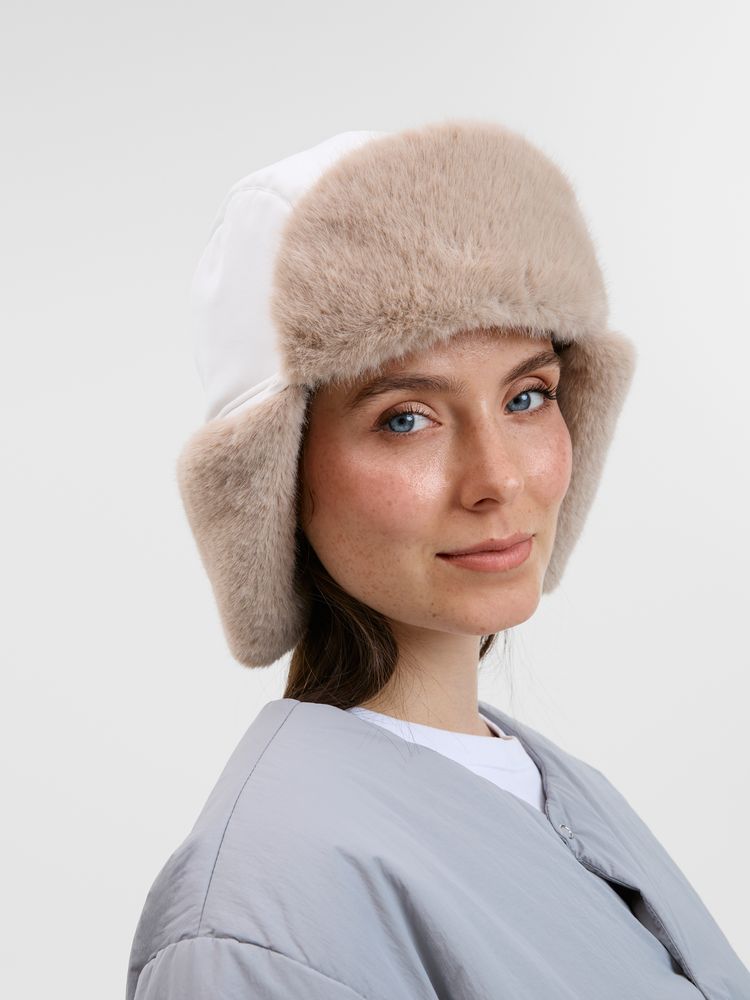 Шапка-ушанка Wasa, белая-6