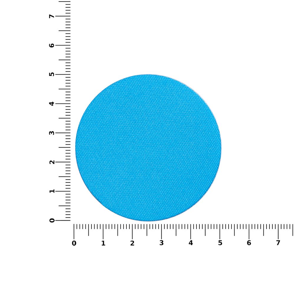 Наклейка тканевая Lunga Round, M, голубая-2