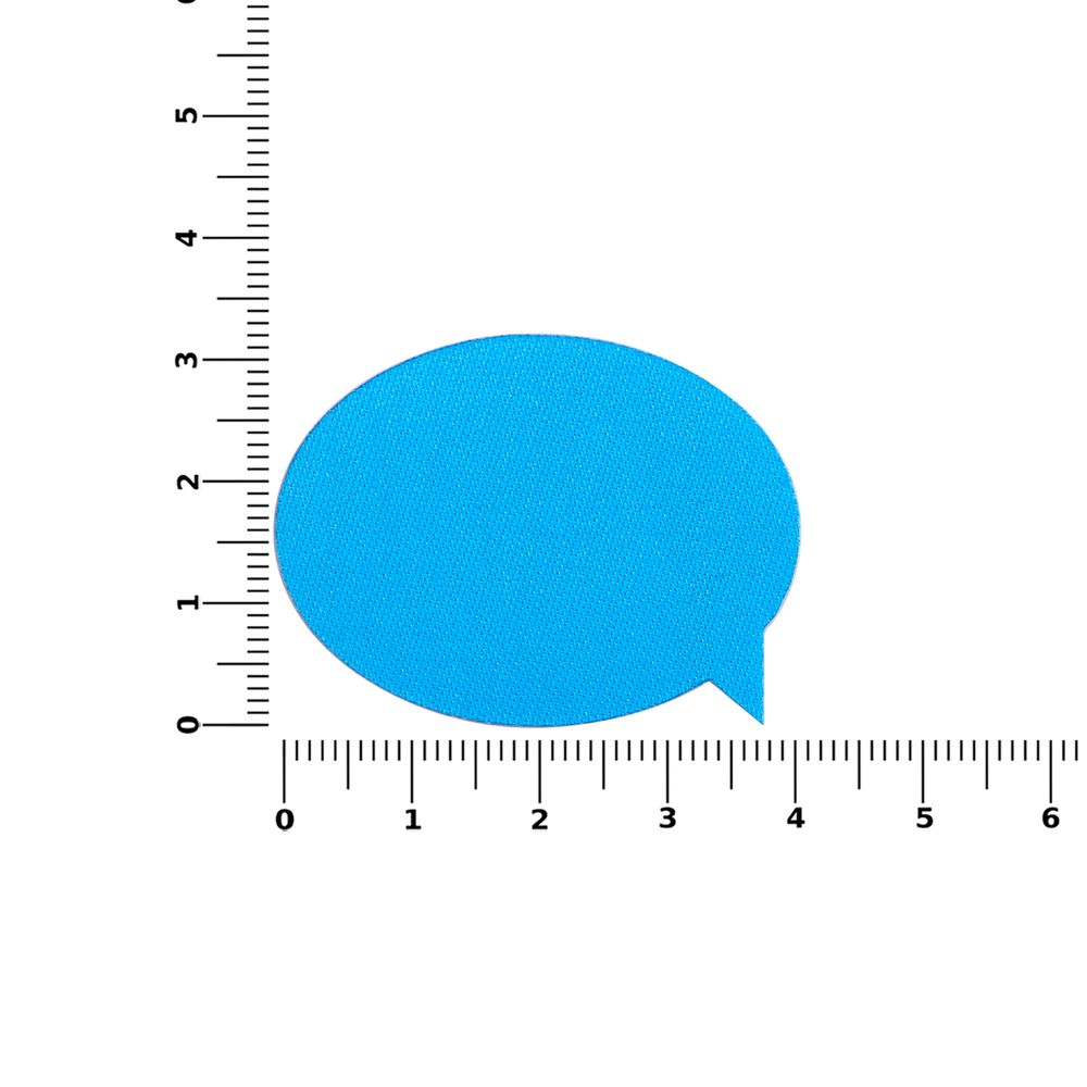 Наклейка тканевая Lunga Bubble, M, голубая-2