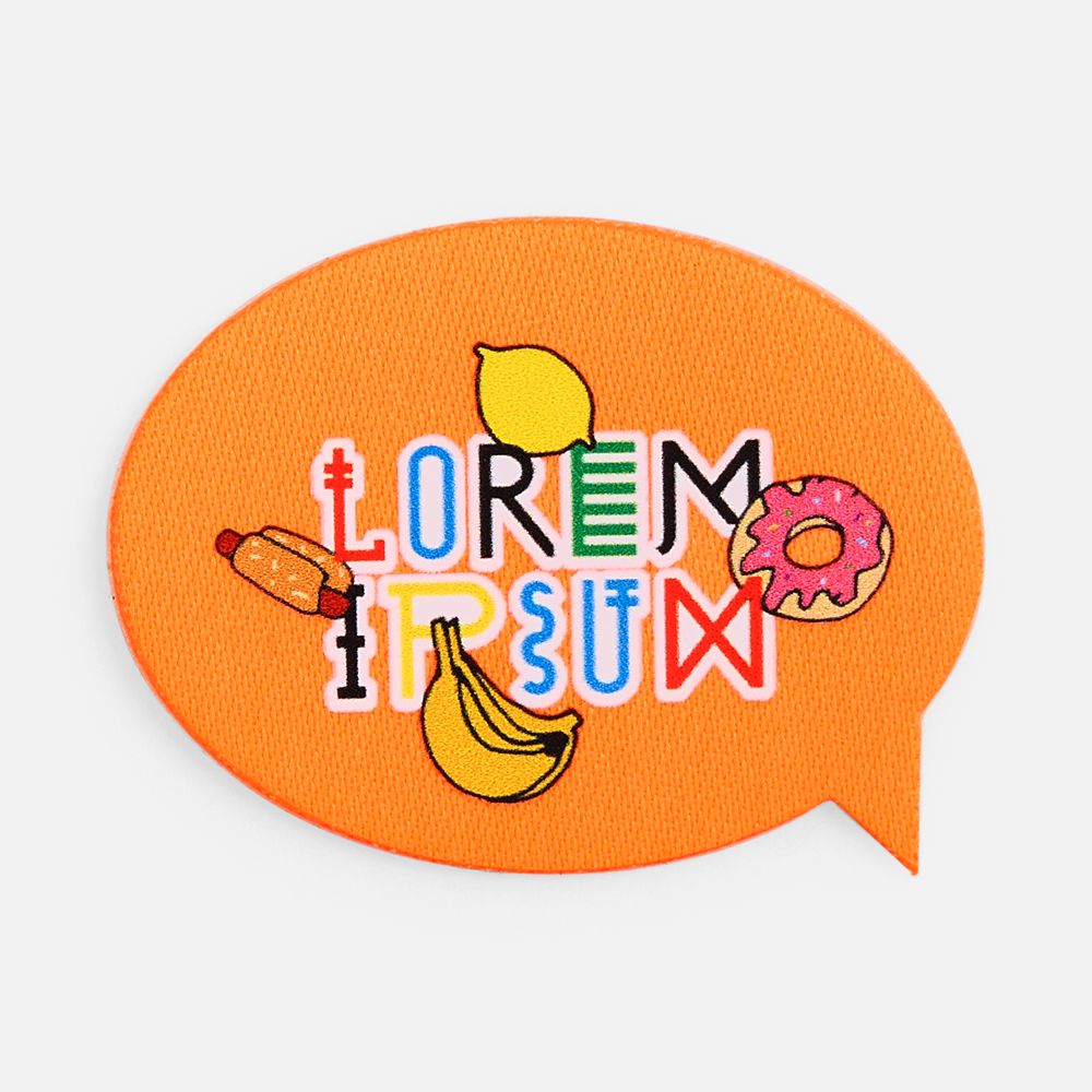 Наклейка тканевая Lunga Bubble, M, оранжевый неон-4