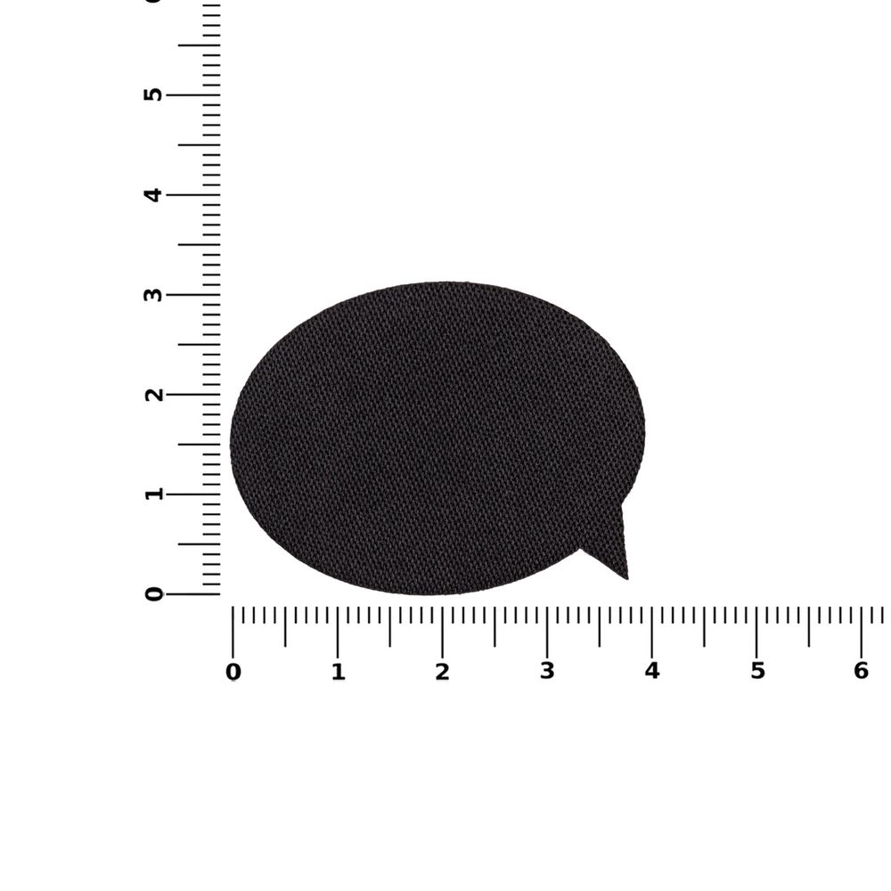 Наклейка тканевая Lunga Bubble, M, черная-3