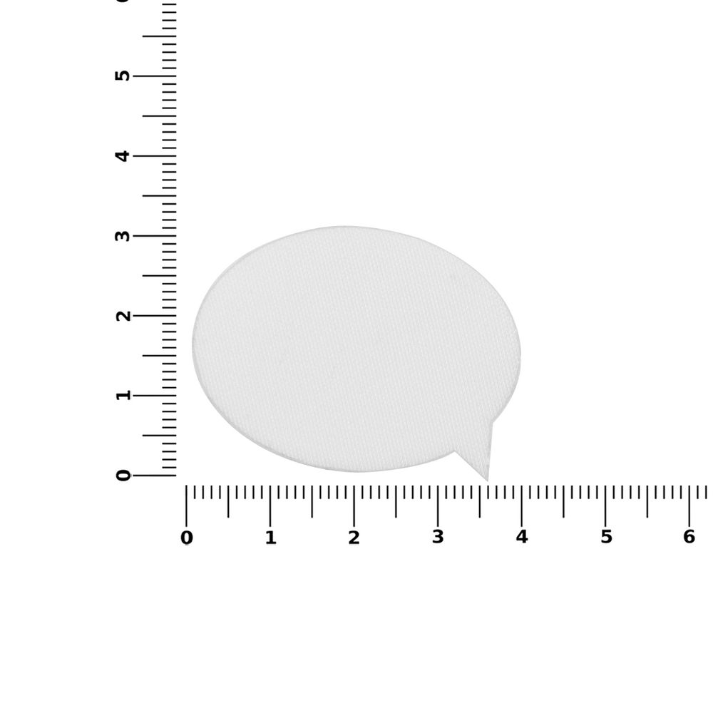 Наклейка тканевая Lunga Bubble, M, белая-3