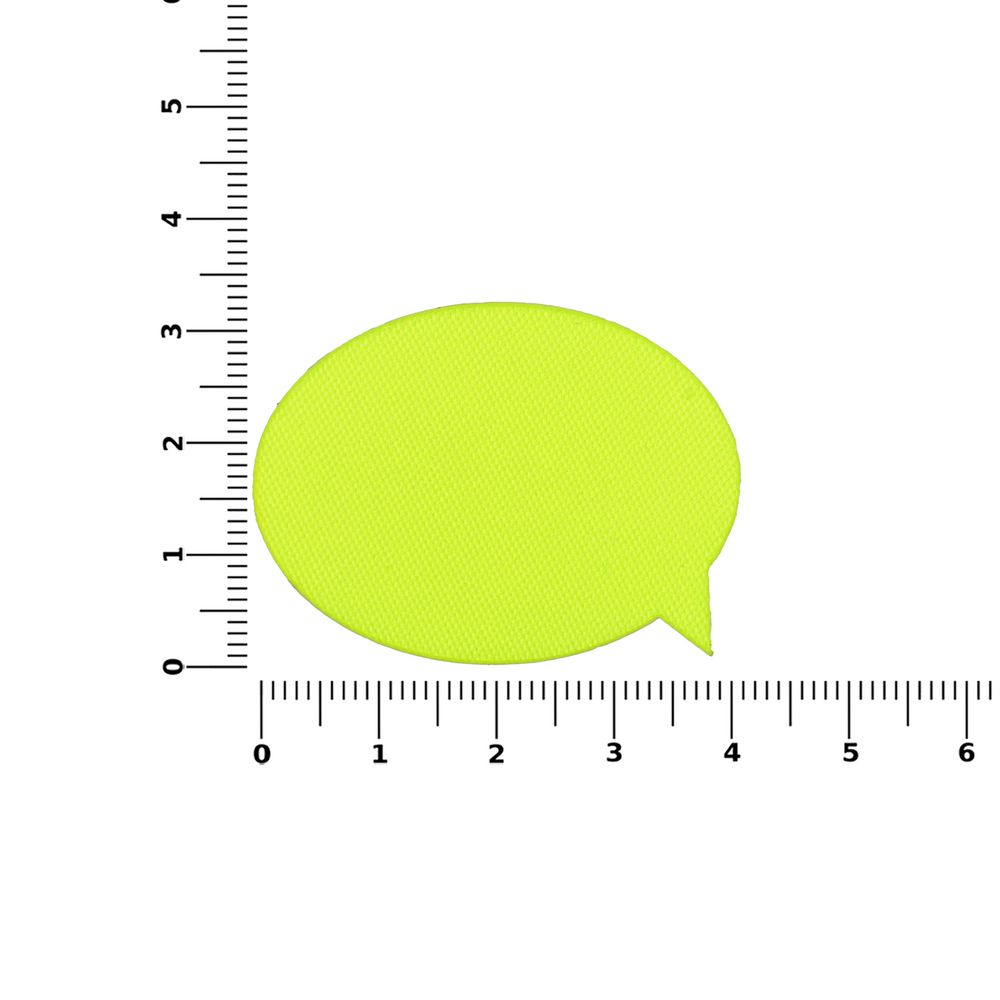 Наклейка тканевая Lunga Bubble, M, желтый неон-3