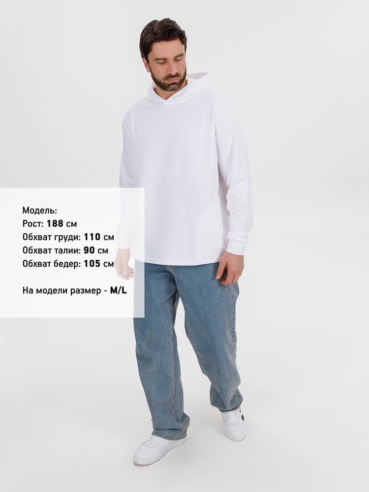 Худи унисекс Morfiss, белое, размер XS/S-11