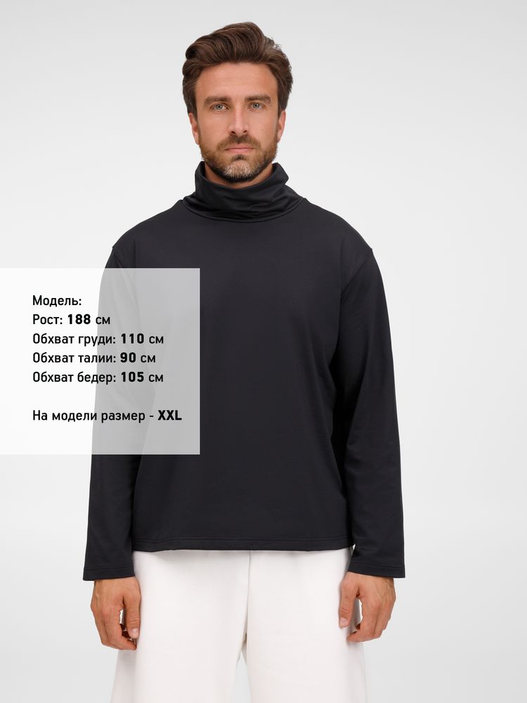 Лонгслив из бифлекса Morfiss, черный, размер XS/S-6