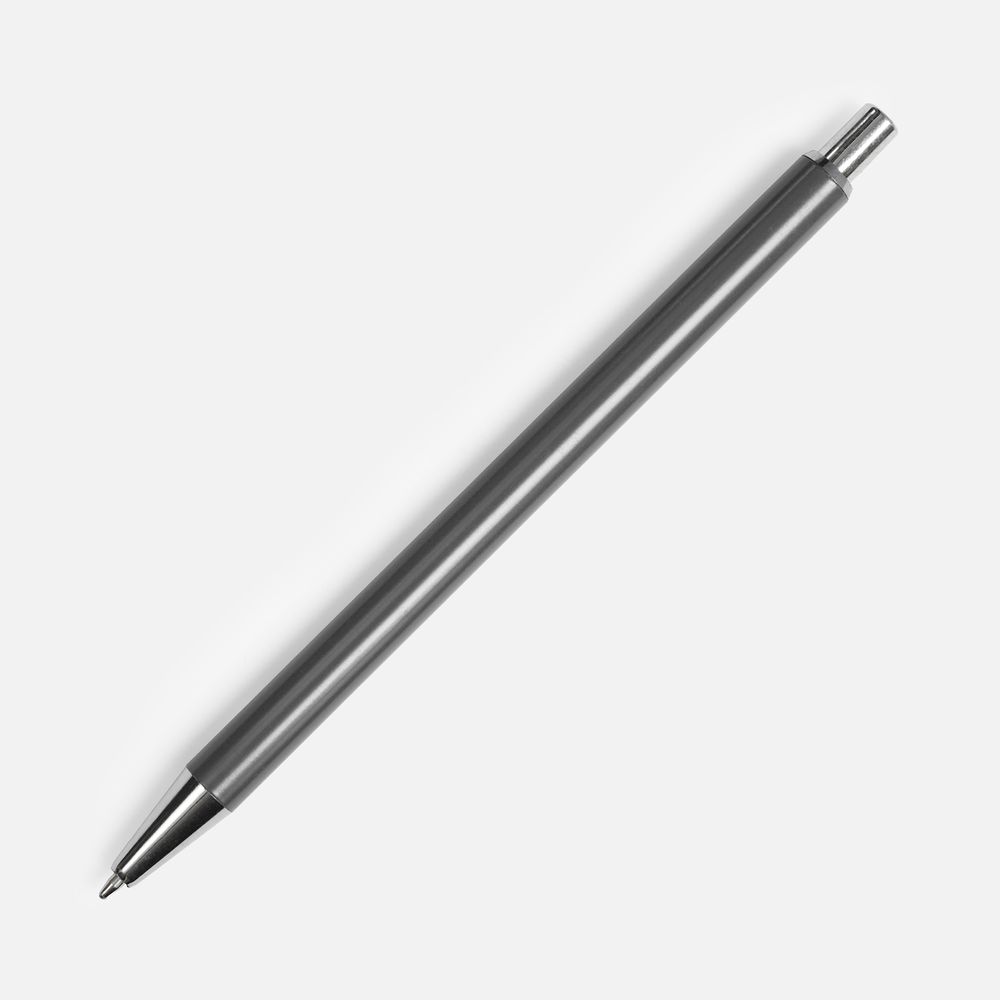 Ручка шариковая Slim Beam, серая-1