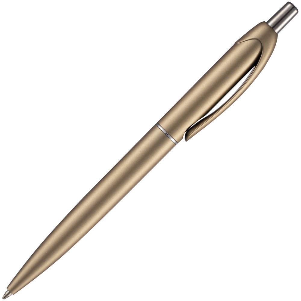 Ручка шариковая Bright Spark, золотистая-3