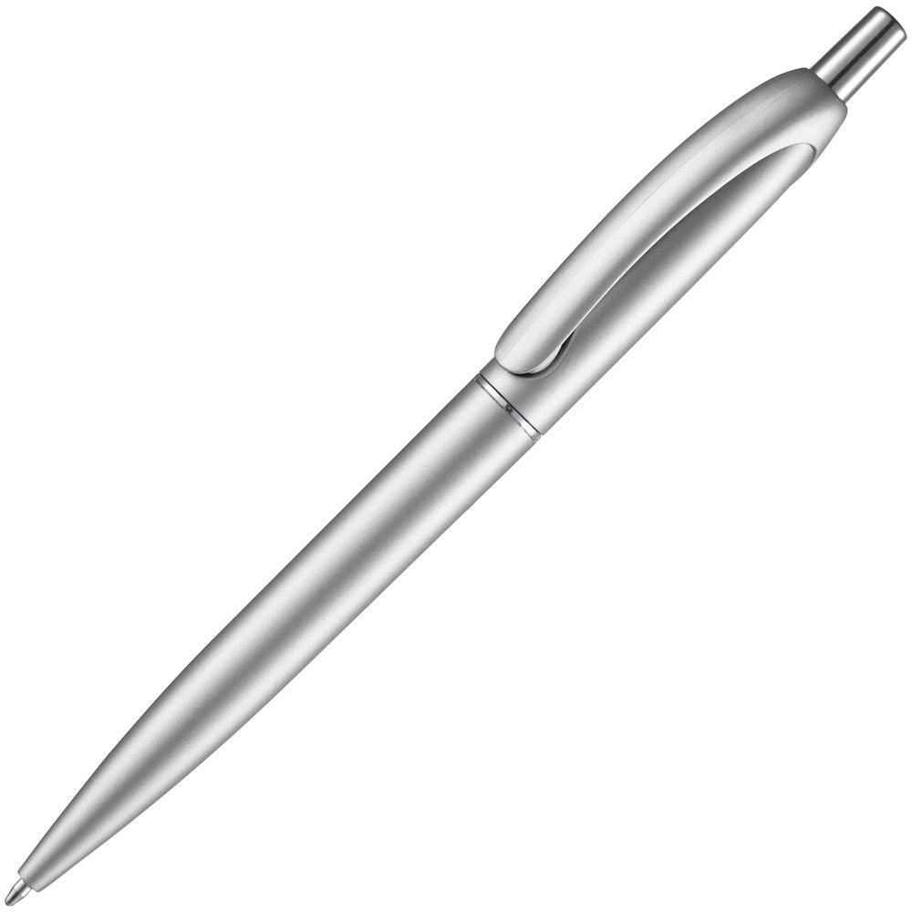 Ручка шариковая Bright Spark, серебристая-1