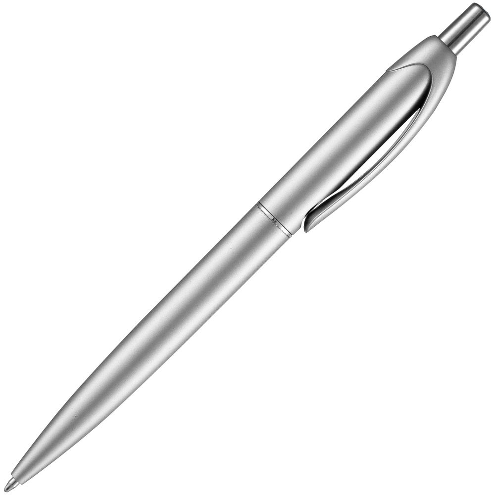 Ручка шариковая Bright Spark, серебристая-3