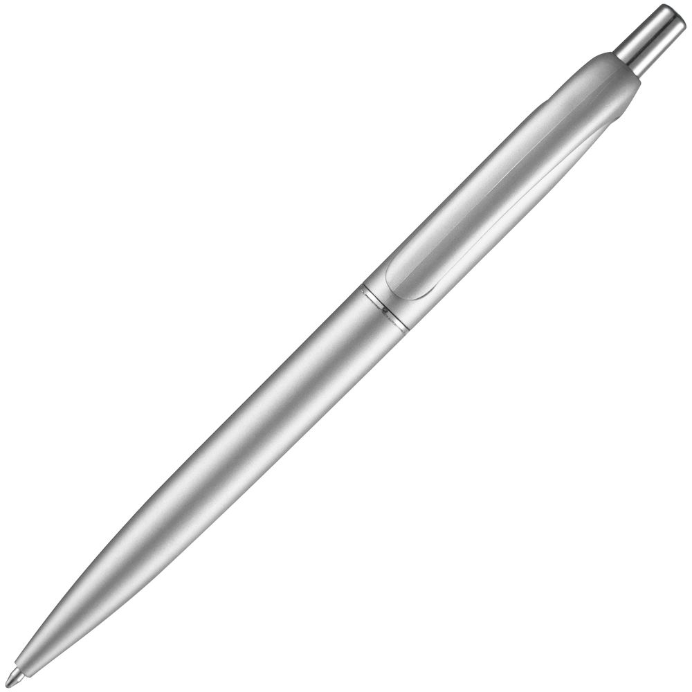 Ручка шариковая Bright Spark, серебристая-4