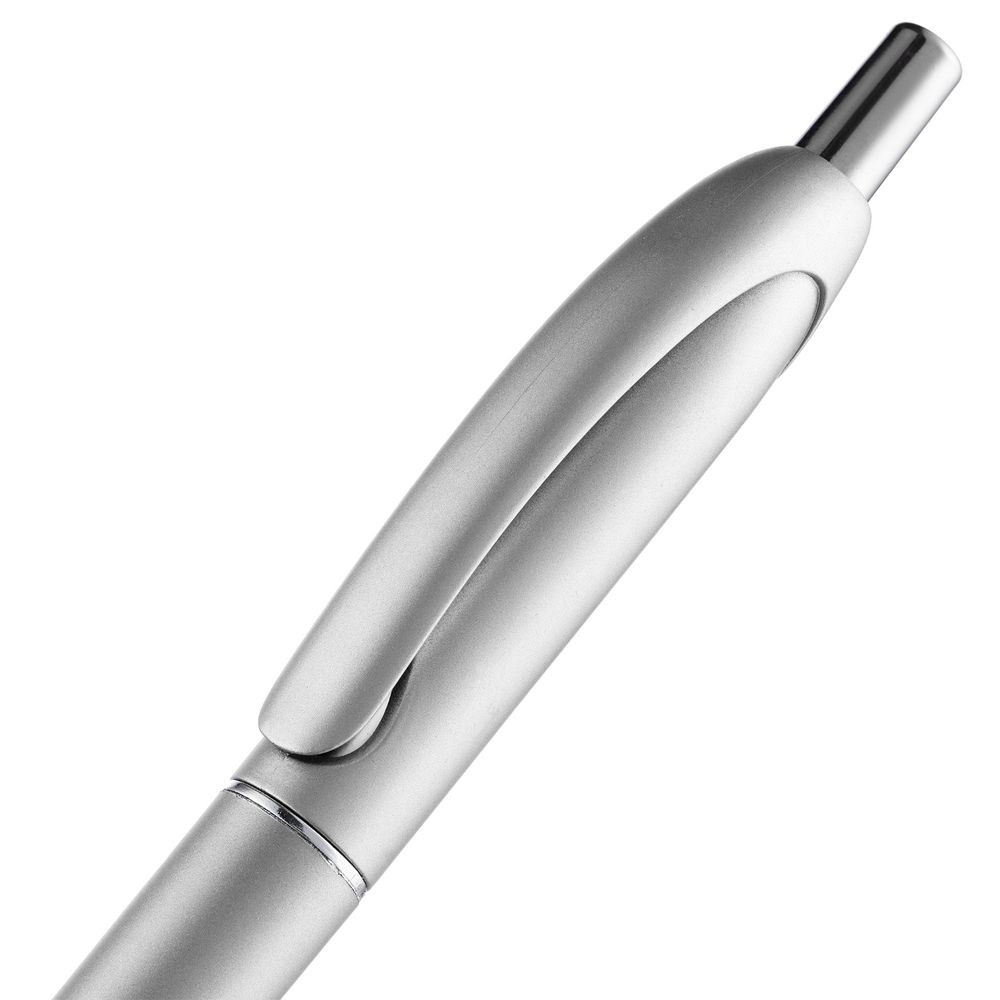 Ручка шариковая Bright Spark, серебристая-5