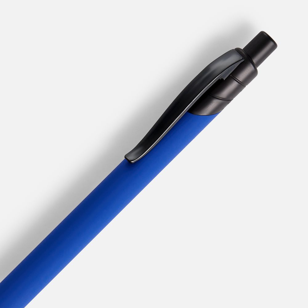 Ручка шариковая Undertone Black Soft Touch, ярко-синяя-3