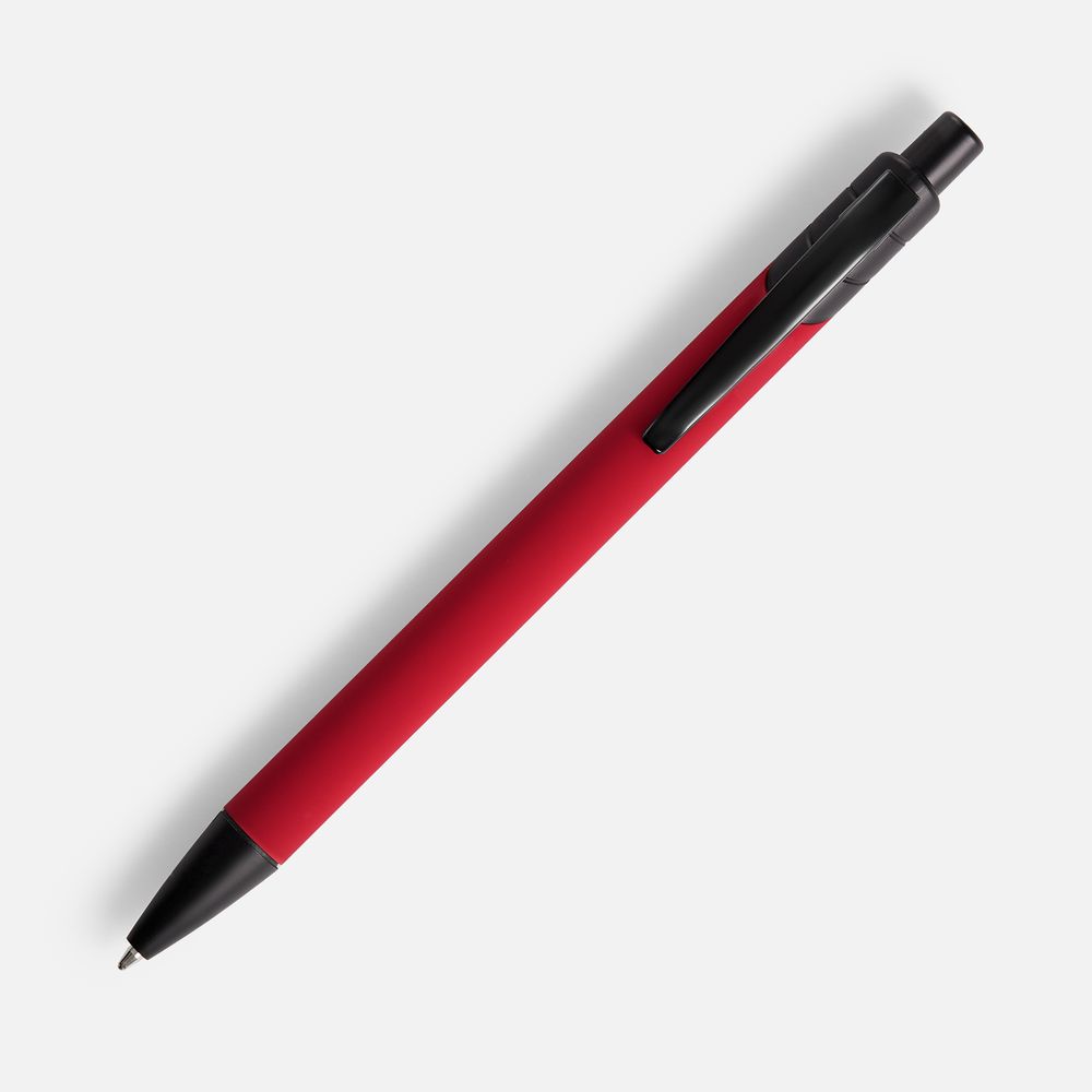 Ручка шариковая Undertone Black Soft Touch, красная-2