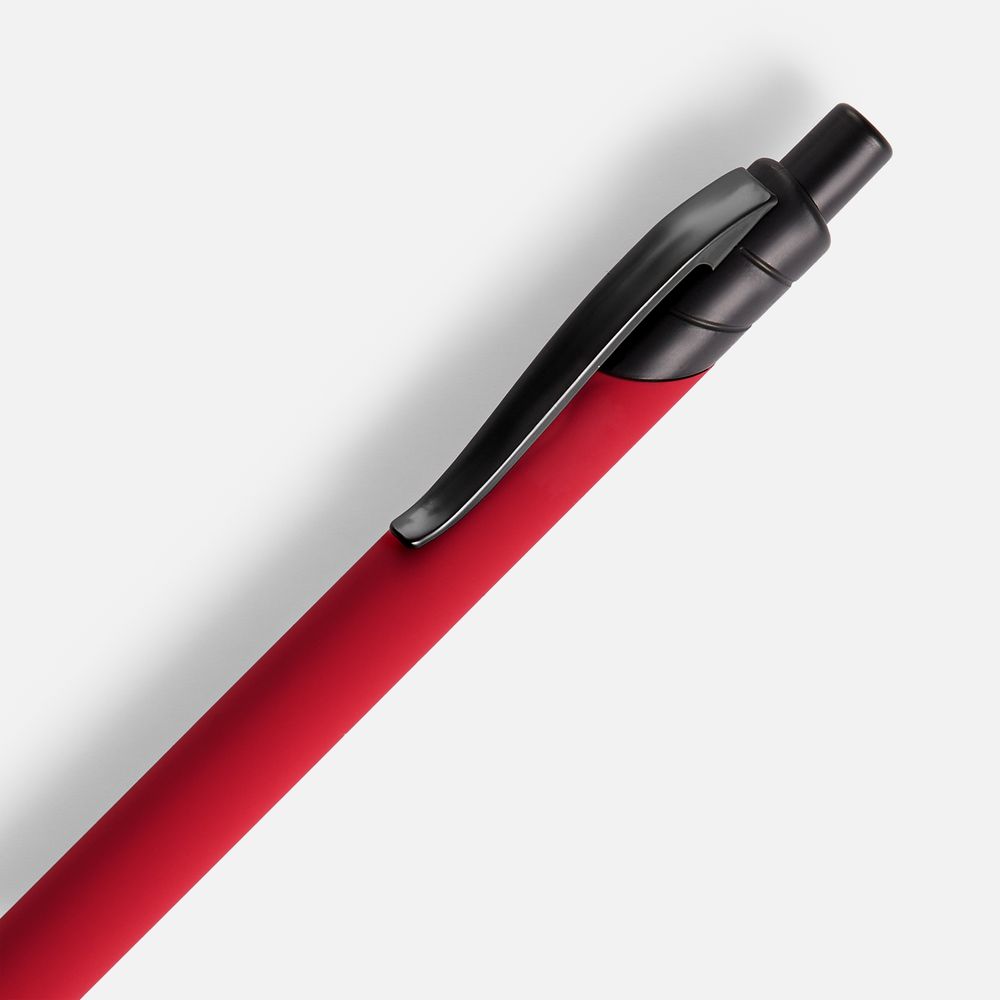 Ручка шариковая Undertone Black Soft Touch, красная-3