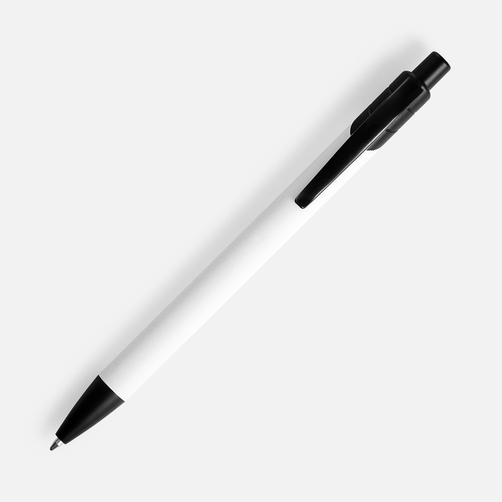 Ручка шариковая Undertone Black Soft Touch, белая-3