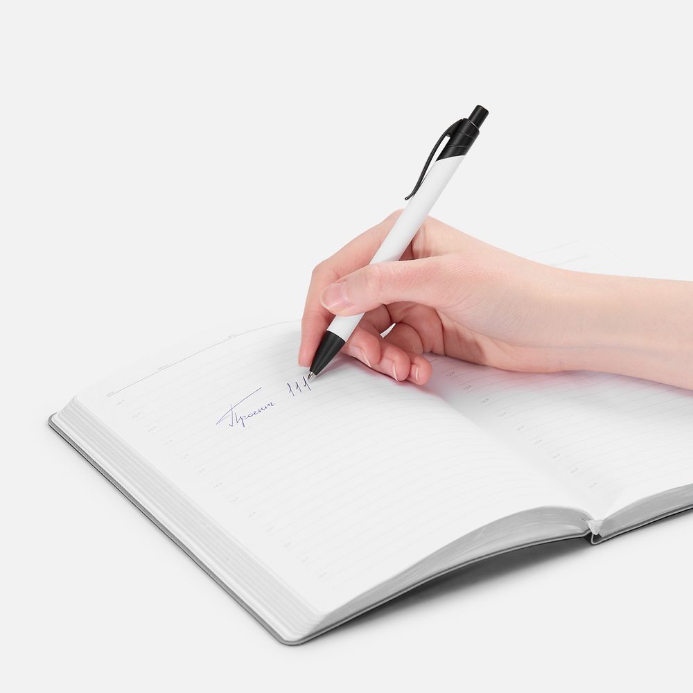 Ручка шариковая Undertone Black Soft Touch, белая-4