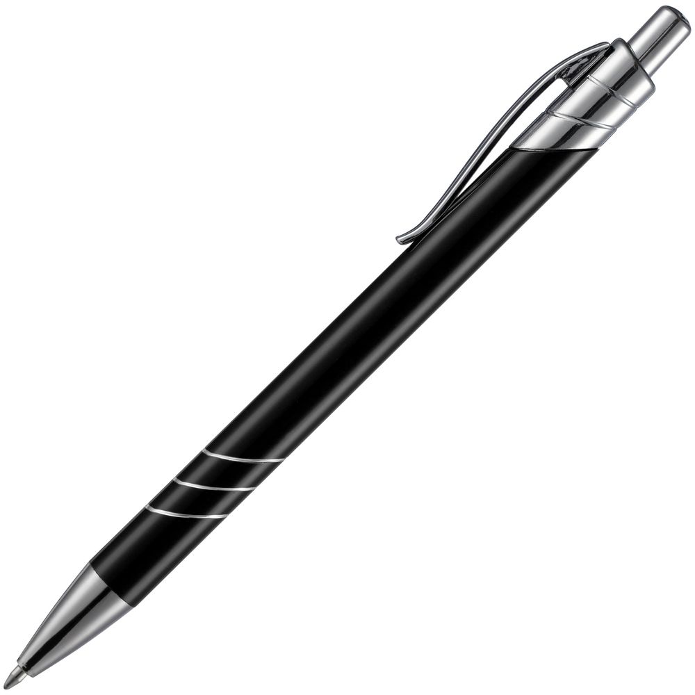 Ручка шариковая Undertone Metallic, черная-3