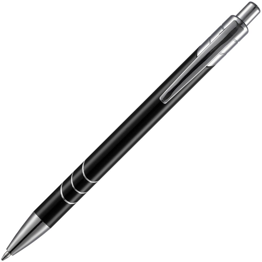 Ручка шариковая Undertone Metallic, черная-4