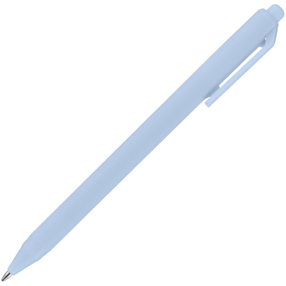 Ручка шариковая Cursive Soft Touch, голубая-3