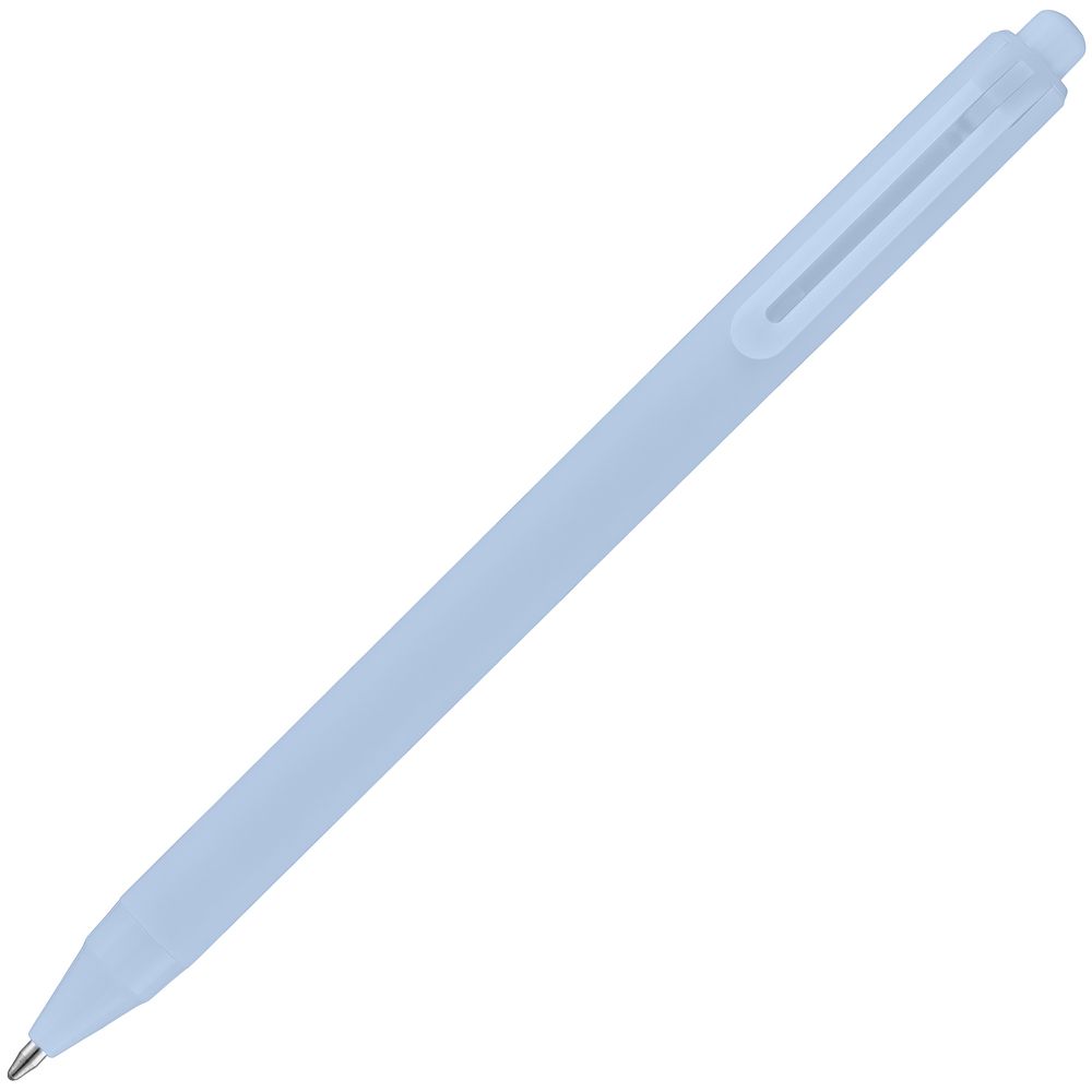 Ручка шариковая Cursive Soft Touch, голубая-4