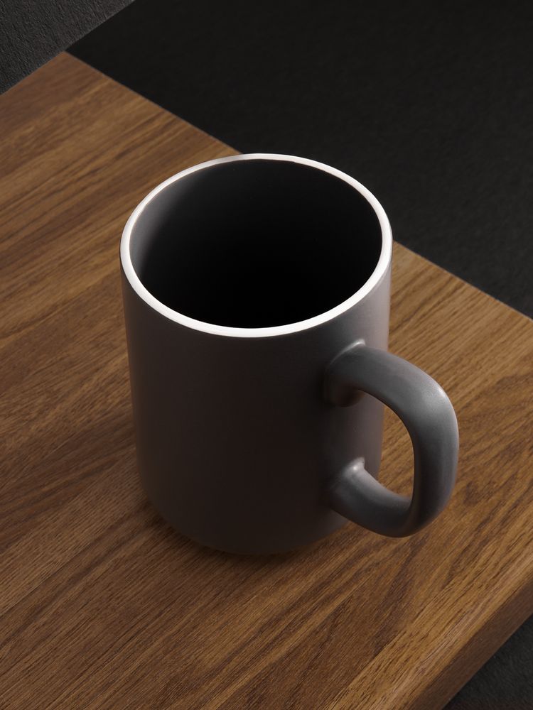 Кружка Mugful, темно-серая (графитовая)-5
