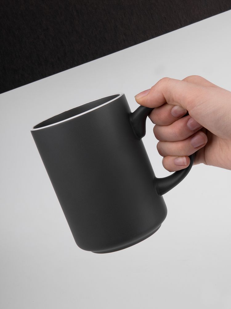 Кружка Mugful, темно-серая (графитовая)-6