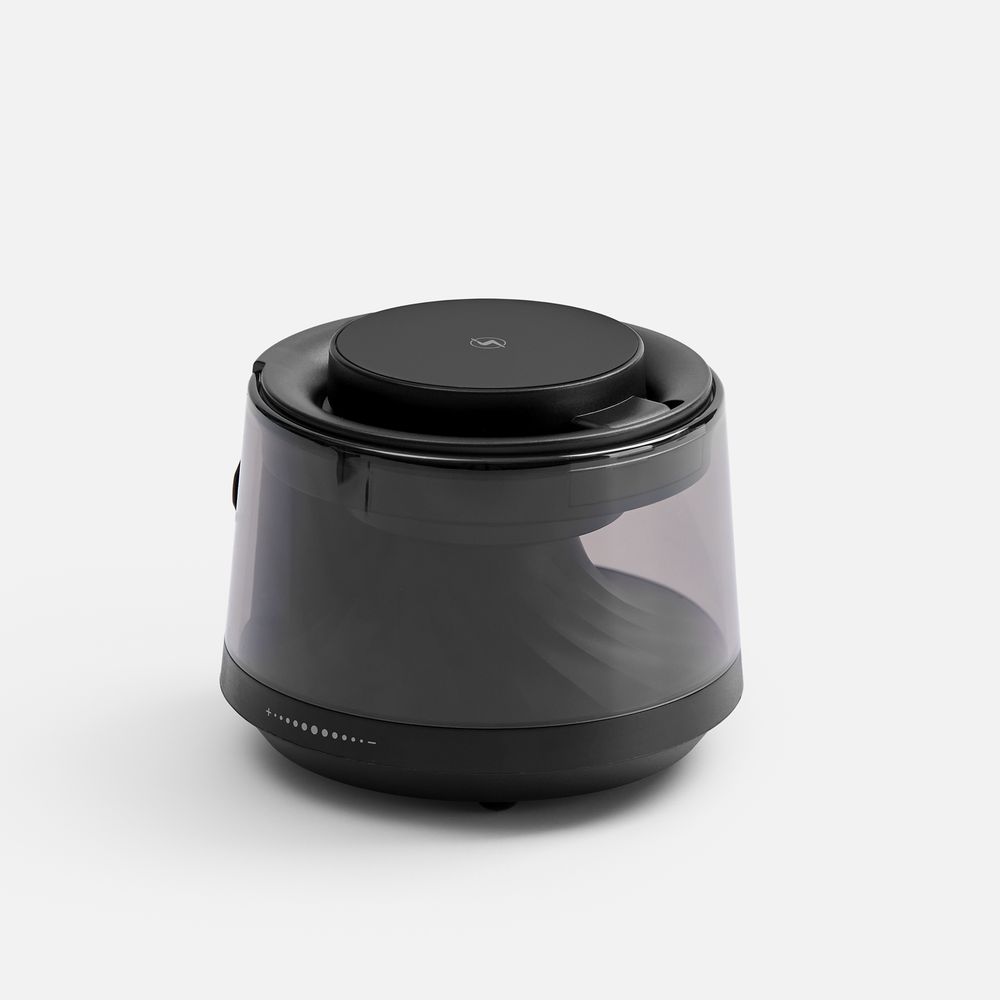 Bluetooth-колонка с подсветкой и беспроводной зарядкой Quantium, черная-3
