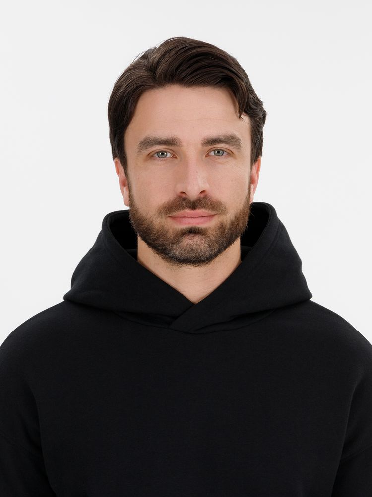 Худи оверсайз унисекс Snuggie, черное, размер XS/S-8