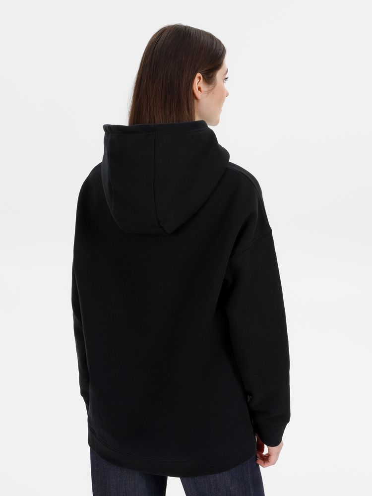 Худи оверсайз унисекс Snuggie, черное, размер XS/S-10