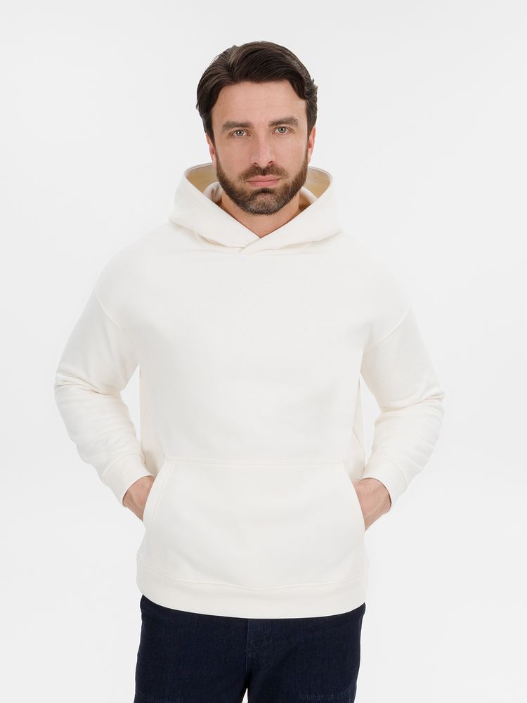 Худи оверсайз унисекс Snuggie, молочно-белое, размер XS/S-1