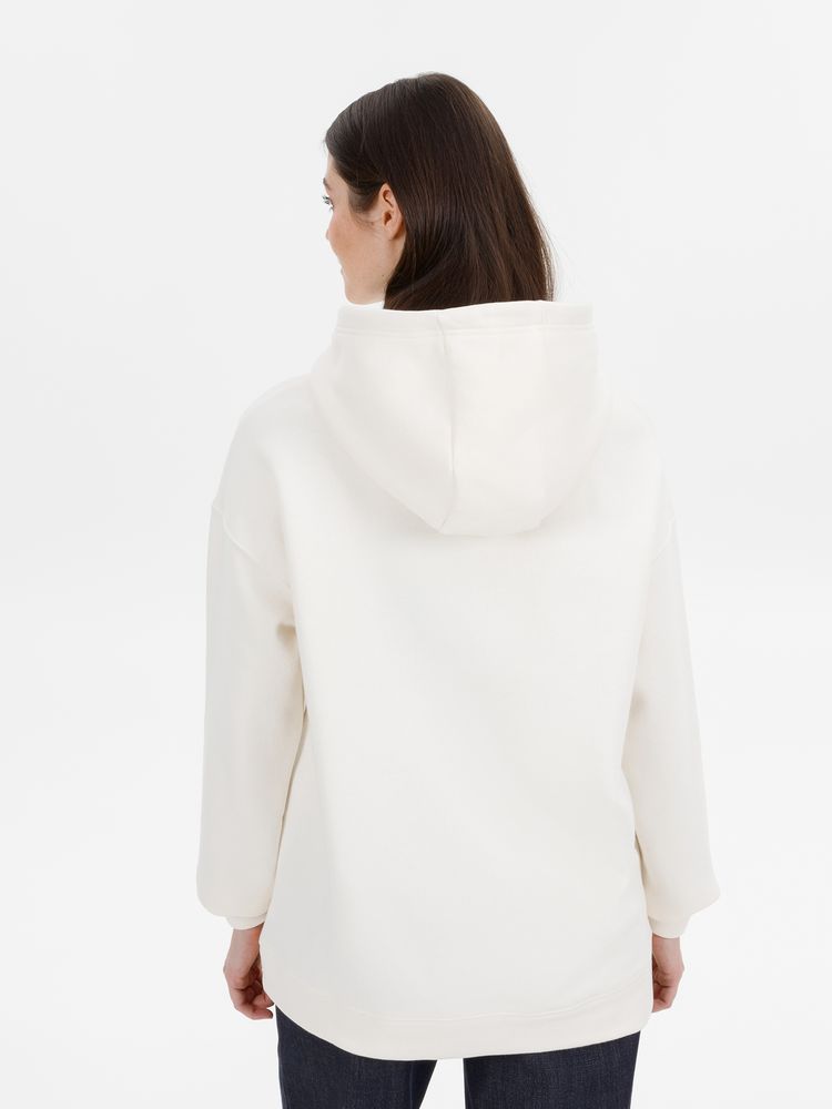 Худи оверсайз унисекс Snuggie, молочно-белое, размер XS/S-7