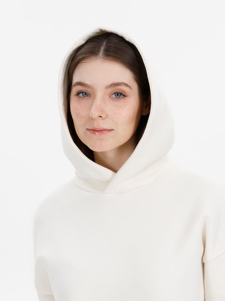 Худи оверсайз унисекс Snuggie, молочно-белое, размер XS/S-8