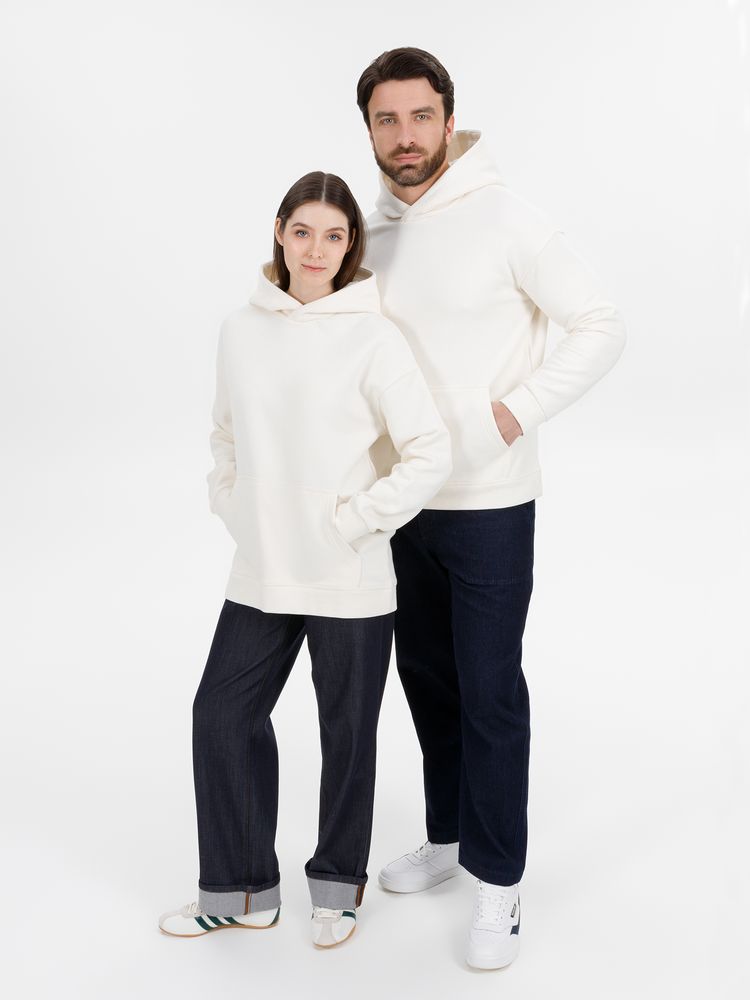 Худи оверсайз унисекс Snuggie, молочно-белое, размер XS/S-13