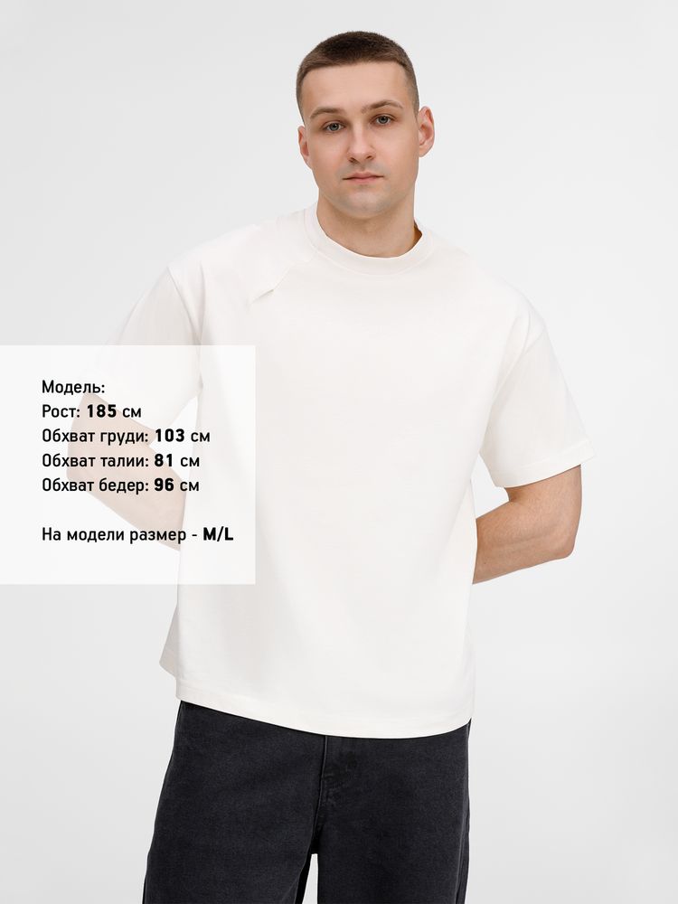 Футболка оверсайз унисекс Sinkopa, молочно-белая, размер XL/XXL-9