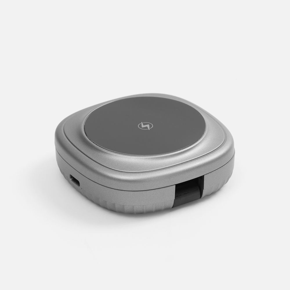 Складная станция беспроводной зарядки flowPad, серая-2