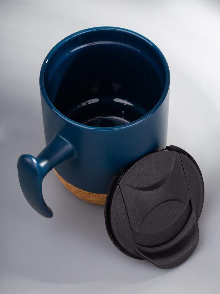 Кружка Corky Grip, синяя-7