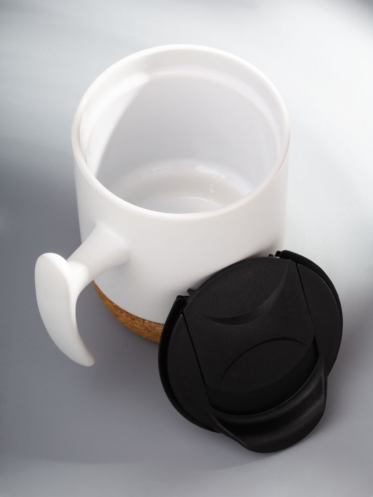 Кружка Corky Grip, белая-7