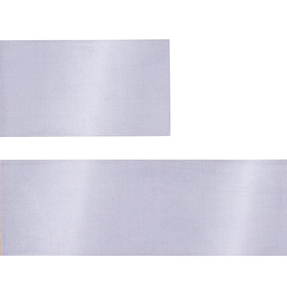 Лента сатиновая Satin 35 М, серая, 100 см-2