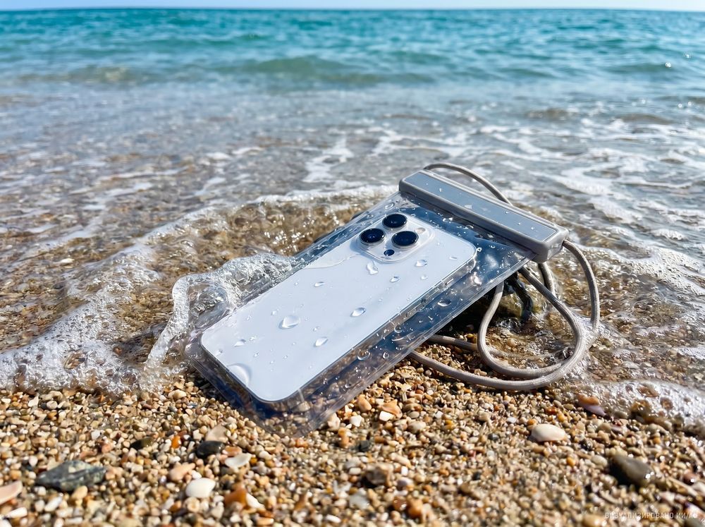 Водонепроницаемый чехол для телефона Aqualock, серый-9